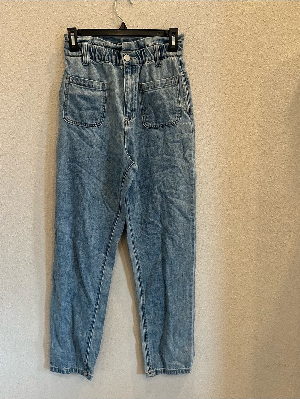 Insane Gene Light Wash Paperbag Waist Denim Jeans Women’s Size S